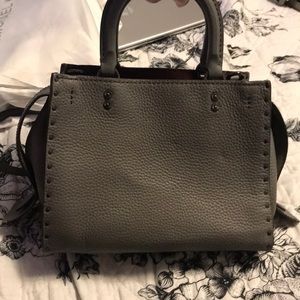 Coach Rogue 25 Grey with Rivets